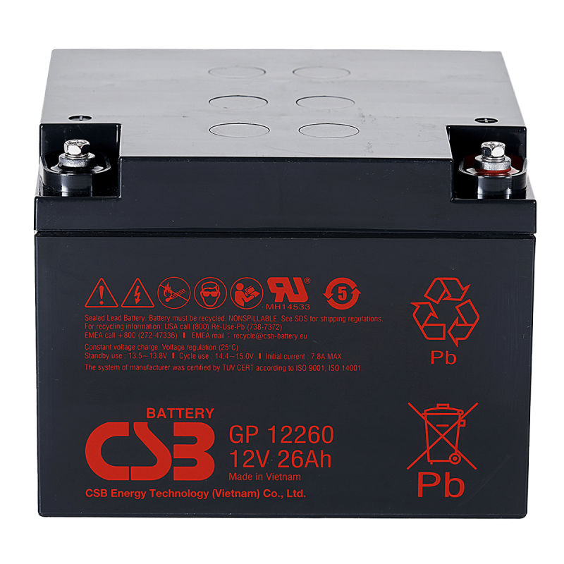 CSB 12V 26AH KURU TİP AKÜ GP12260I