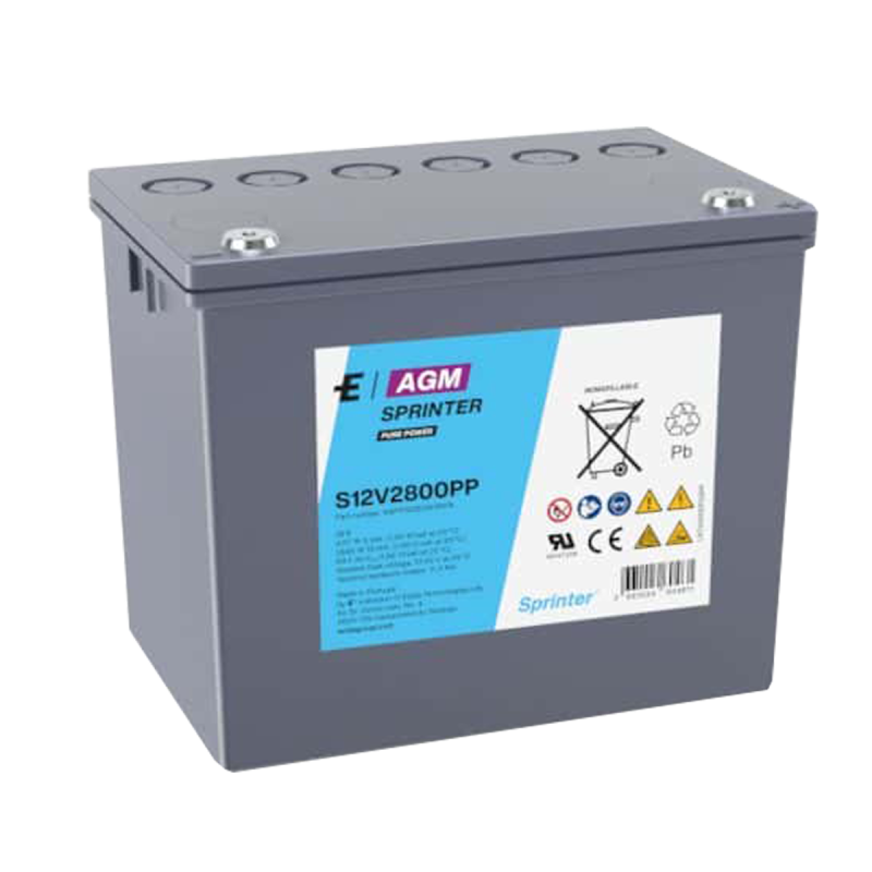 EXİDE SPRİNTER PURE POWER 12V 75.6AH KURU TİP AKÜ S12V2800PP