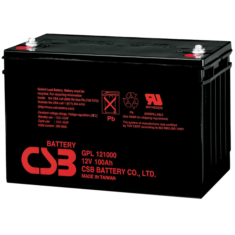 CSB 12V 100AH Kuru Tip Akü  GPL121000