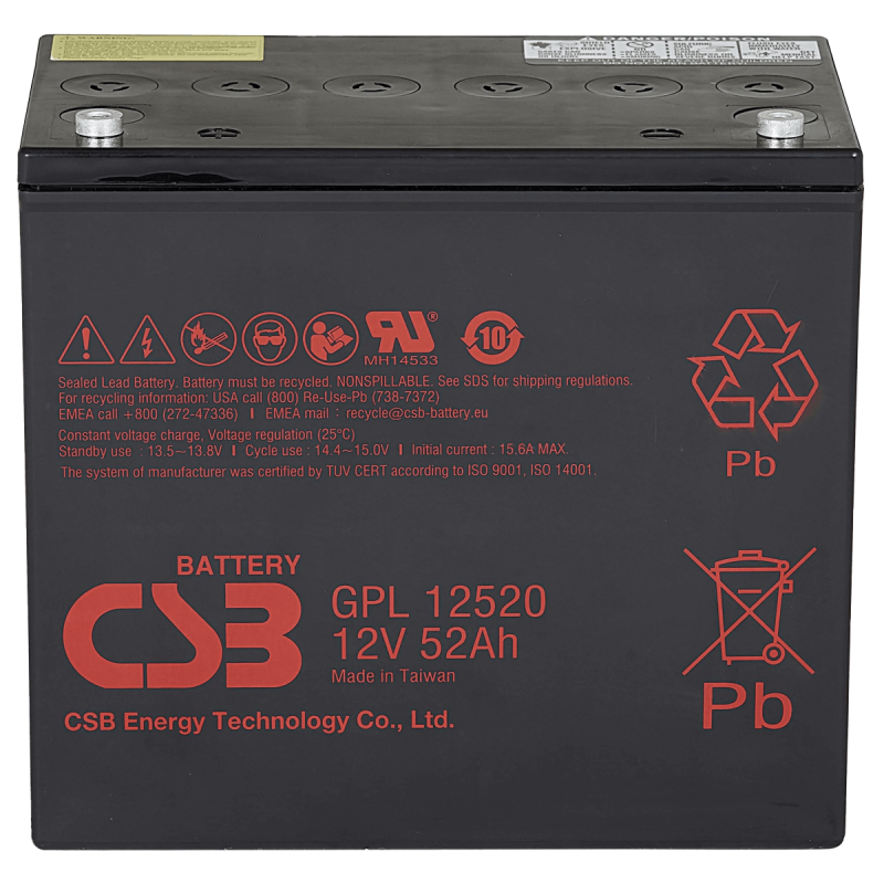 CSB 12V 52AH KURU TİP AKÜ GPL12520